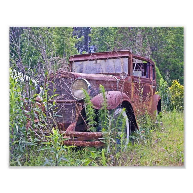 Impression Photo Voiture abandonnée (Devant)