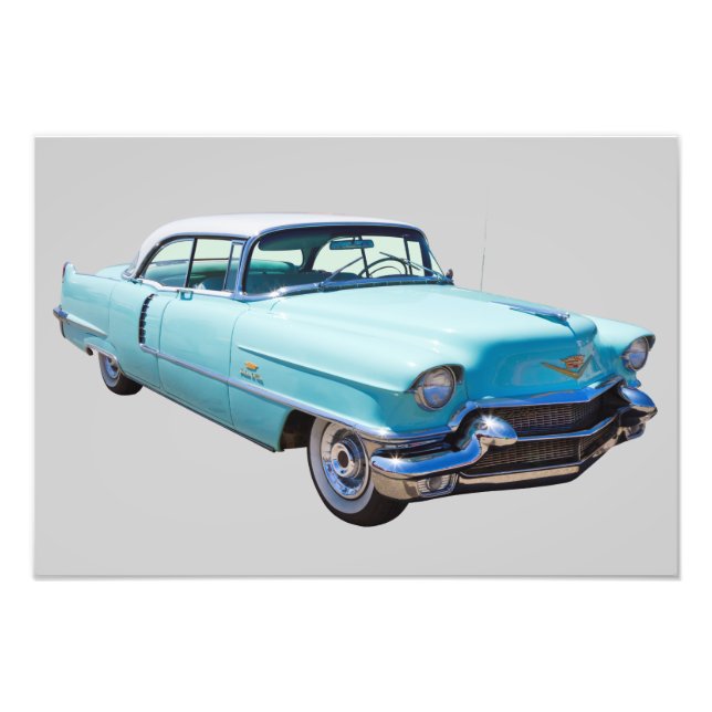 Impression Photo Voiture de luxe Sedan Deville Cadillac 1956 (Devant)