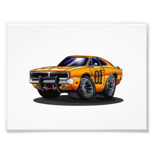 Impression Photo Voiture    musculaire Orange Classic - Choisir la 