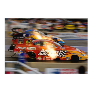 Impression Photo Voitures Drôles de Course de Dragsters