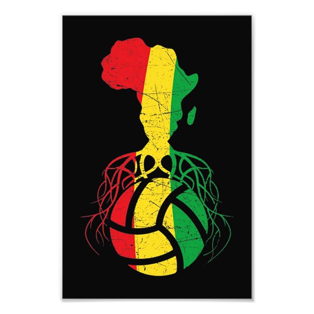 Impression Photo Volley-ball africain (Devant)
