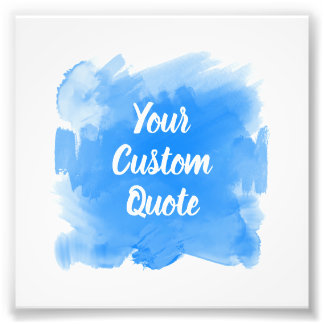 Impression Photo Votre devis personnalisé Azure Paint Stroke Person