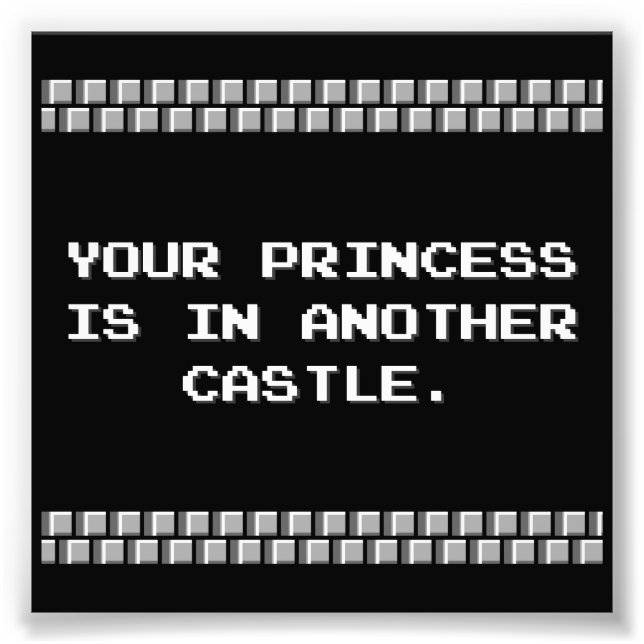 Impression Photo Votre princesse est dans un autre château (Devant)