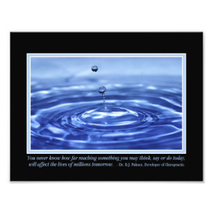 Impression Photo Vous ne connaissez jamais Citation Palmer 11 po x