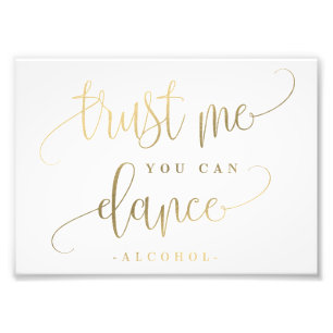 Impression Photo Vous Pouvez Danser Bar Signer Choisissez Votre Tai