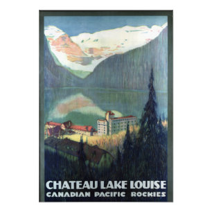 Impression Photo Voyage vintage des Rocheuses Lake Louise de