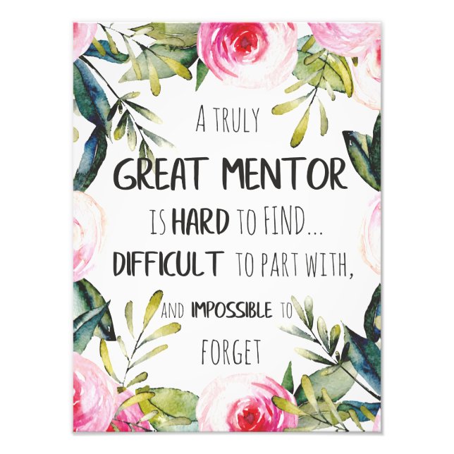 Impression Photo Vraiment grand mentor Cadeau Mentor Appréciation C (Devant)
