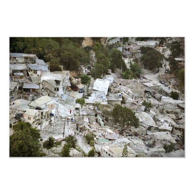 Impression Photo Vue de Port-au-Prince, Haïti (Devant)