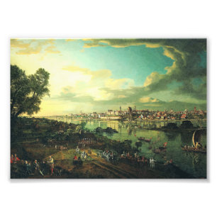 Impression Photo Vue de Varsovie depuis Praga par Bernardo Bellotto