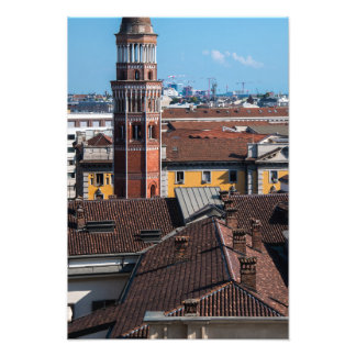 Impression Photo Vue depuis le toit du Duomo