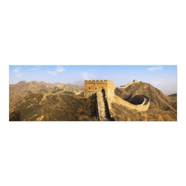 Impression Photo Vue panoramique de la Grande Muraille, Chine 2 (Devant)