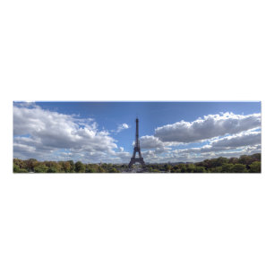 Impression Photo Vue panoramique de la tour Eiffel - Paris