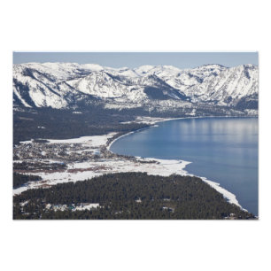 Impression Photo Vue panoramique du lac Tahoe, États-Unis