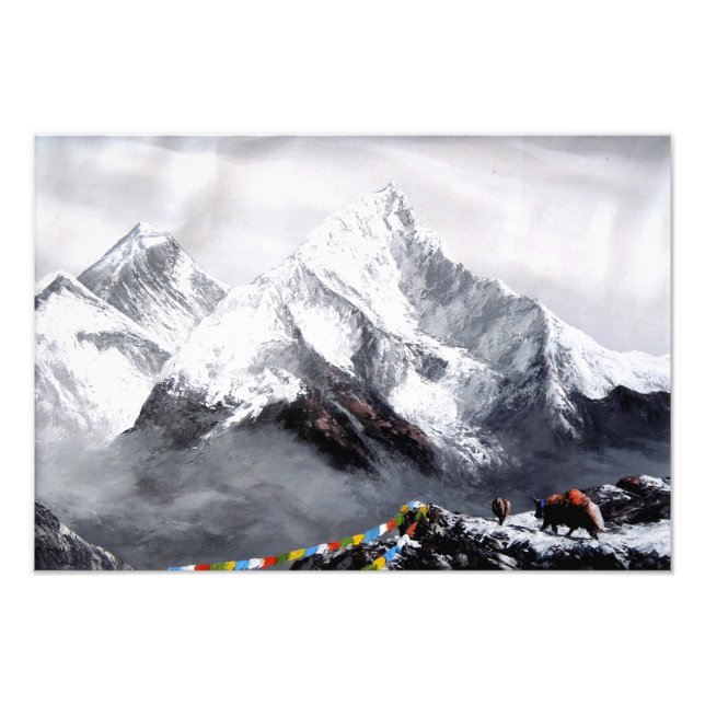 Impression Photo Vue Panoramique Sur Everest Mountain (Devant)