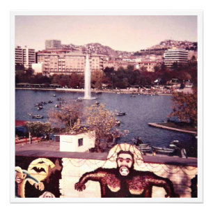 Impression Photo Vue vintage 1979 du parc Genclik d'Ankara