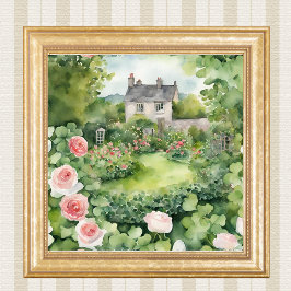 Impression Photo Watercolor Irish House Country