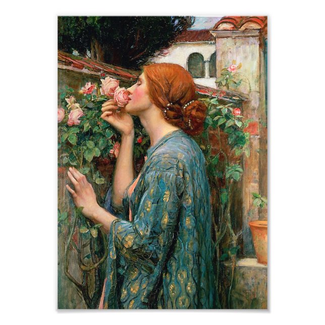 Impression Photo Waterhouse L'âme du Rose Imprimer (Devant)