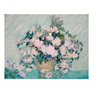 Impression Photo White Roses-1890-Vincent van Gogh