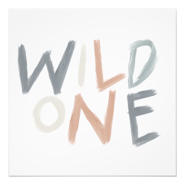 Impression Photo Wild One Jungle 1er Anniversaire Garçon Fille Enfa (Devant)