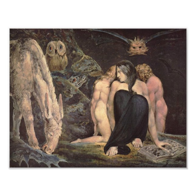 Impression Photo William Blake "Hecate Night of Enitharmon's Joys" (Devant)