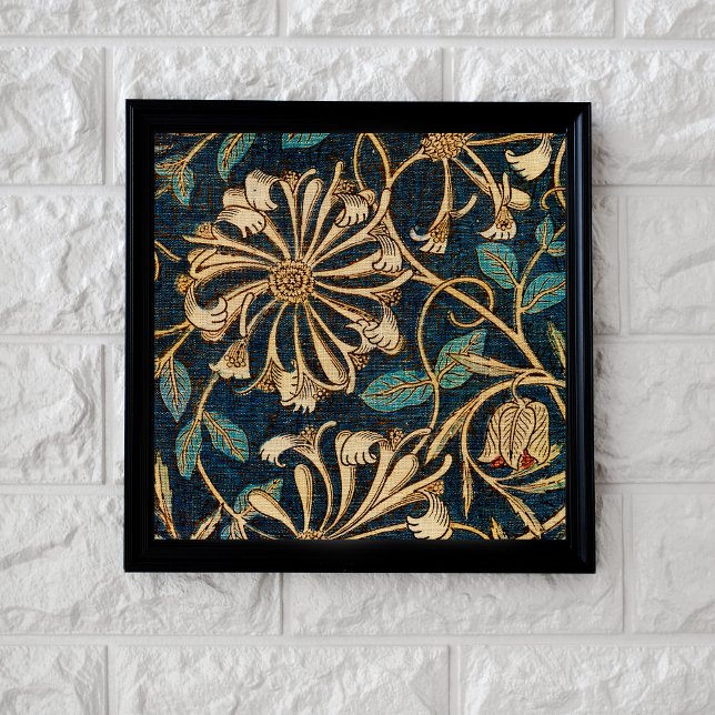 Impression Photo William Morris Honeysuckle Tapestry Jetez l'oreill (Créateur téléchargé)
