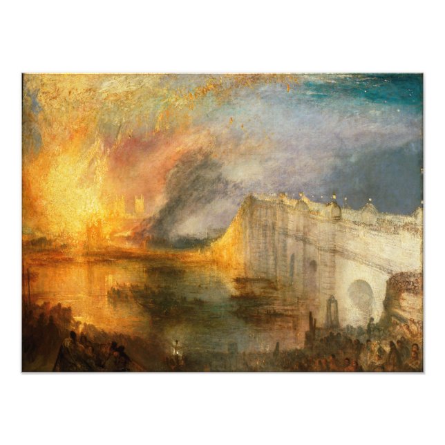 Impression Photo William Turner - L'incendie du Parlement (Devant)