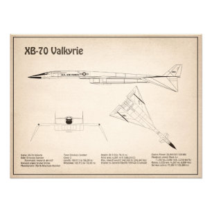 Impression Photo XB-70 Valkyrie - Plan directeur de l'avion SD