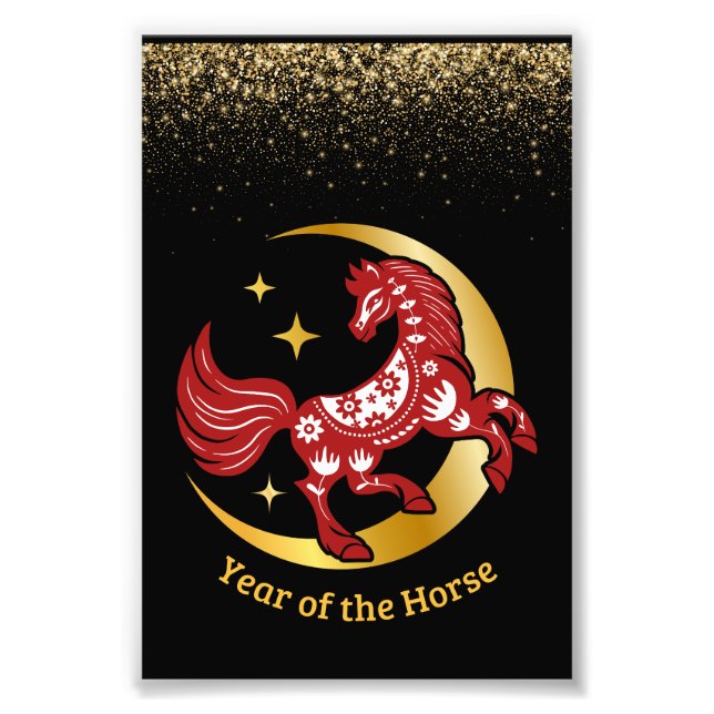 Impression Photo Year of the Horse Lunar  (Devant)