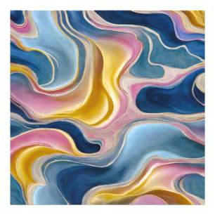Impression Photo "Zahara" Des torrents de bleus, de roses et de sab