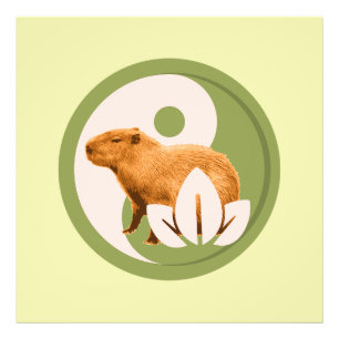 Impression Photo Zen Capybara Yin Yang