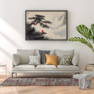 Impression Photo Zen Monk par Misty Waterfall Décor