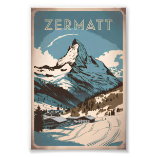 Impression Photo Zermatt vintage
