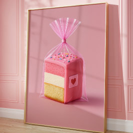 Impression Pink Cake Art, Boulangerie murale mure 