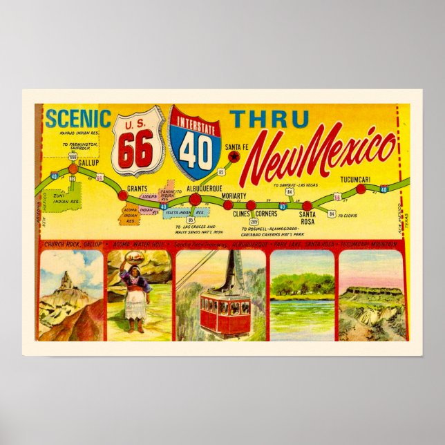Impression pittoresque du Nouveau-Mexique (Devant)