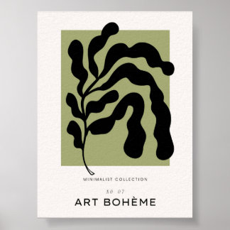 Impression Plante Abstrait inspirée par Matisse