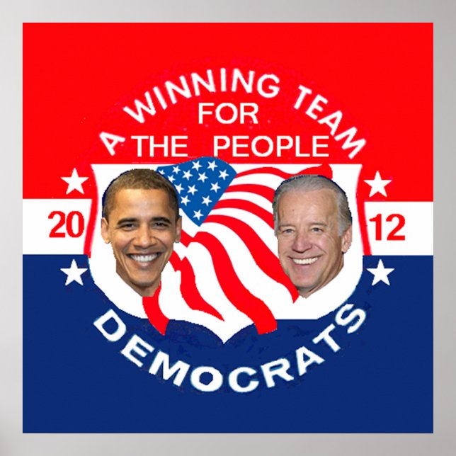 Impression POSTER d'Obama 2012 (Devant)