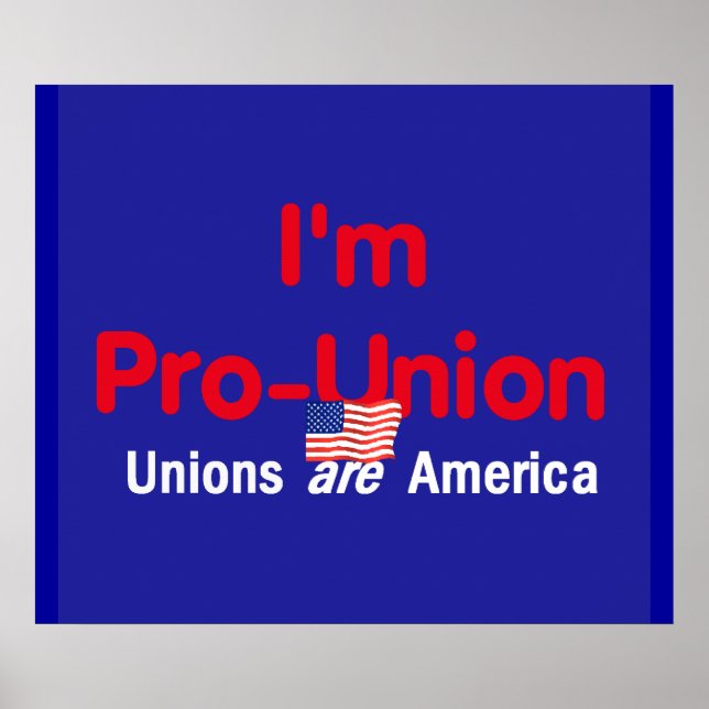 Impression POSTER Pro Union (Devant)