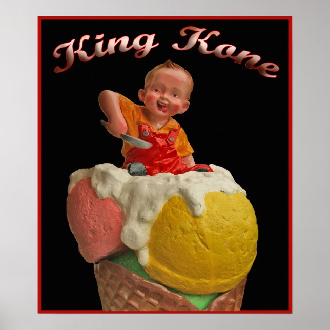Impression Poster vintage King Kone (Devant)