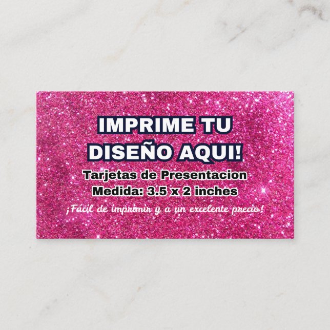 Impression pour Cartes de Visite Imprime (Devant)