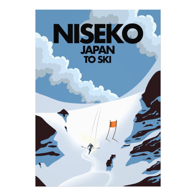 Impression ski Niseko Japon (Devant)