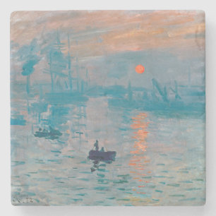 Impression Sonnenaufgang Claude Monet  Steinuntersetzer