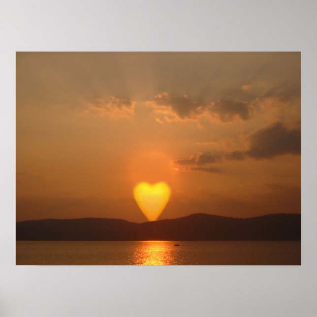 Impression Sun en forme de coeur (Devant)