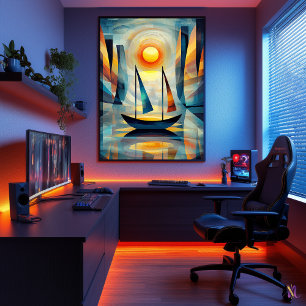 Impression Sunrise - Chef-d'œuvre cubiste inspiré