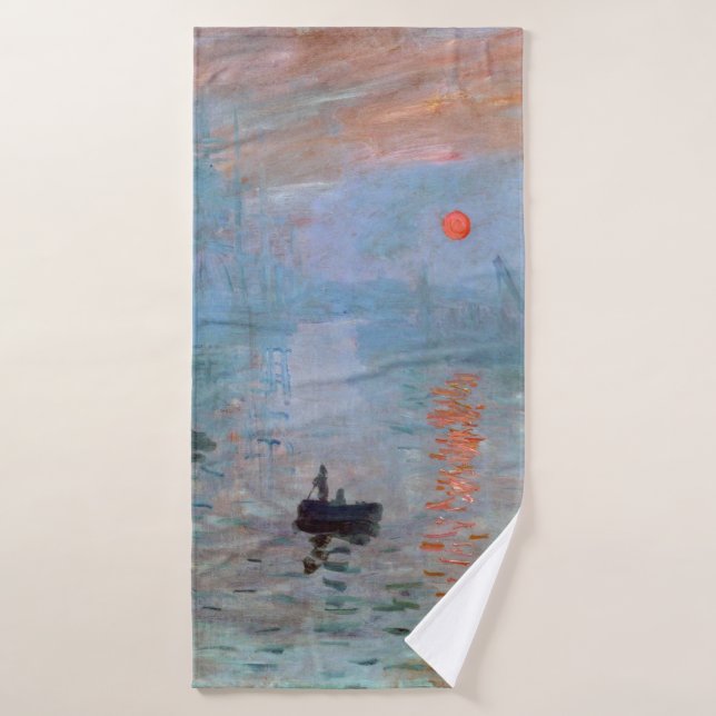 Impression, Sunrise, Claude Monet, 1872 Badehandtuch (Badehandtuch)