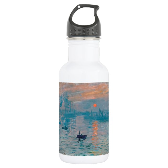 Impression Sunrise Claude Monet Edelstahlflasche (Vorderseite)