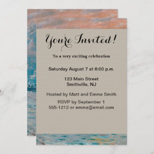 Impression Sunrise Claude Monet Einladung