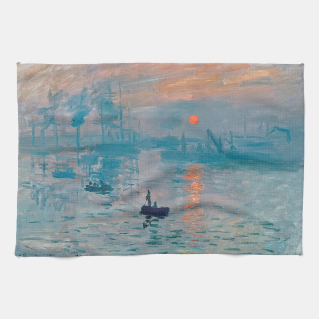 Impression Sunrise Claude Monet Geschirrtuch (Horizontal)