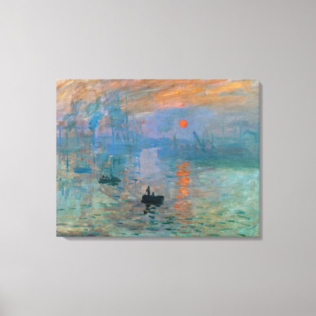 Impression Sunrise von Claude Monet Leinwanddruck (Vorderseite)