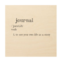 Journal - Verbe - Bois