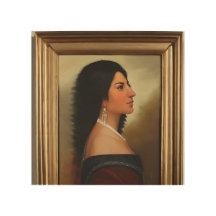 Peinture à l'huile de dame hispanique.